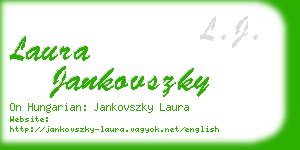 laura jankovszky business card